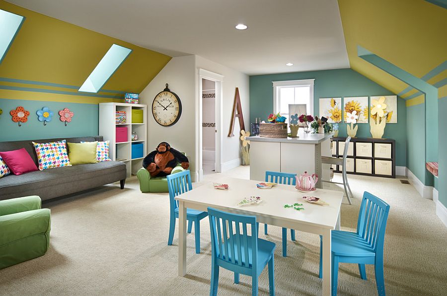 Cortinas para playrooms y cuartos de estudio