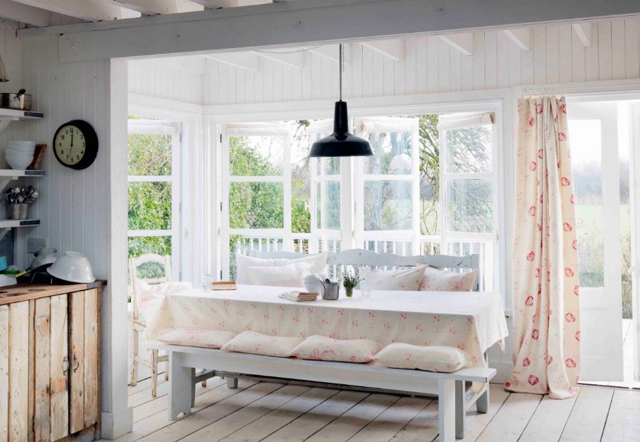 Las Cortinas y los Detalles del Cottage Style